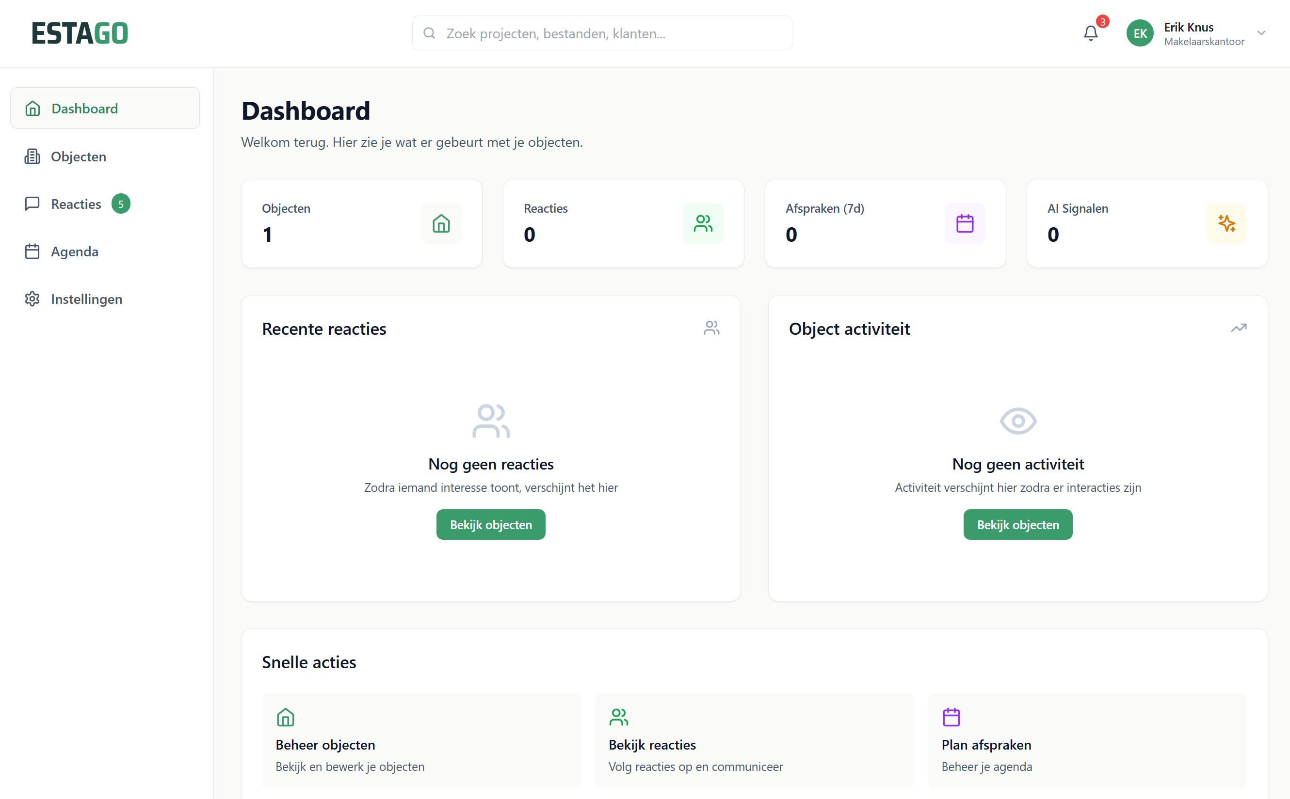 ESTAGO | AI-platform voor makelaarskantoren